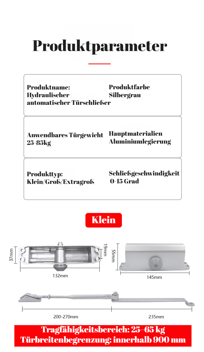 Leiser Schließmechanismus für Schiebetüren