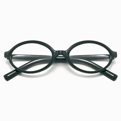 Oval Kleine Rahmen Retro Leopard Print Vegan Presbyterianische Sonnenbrille
