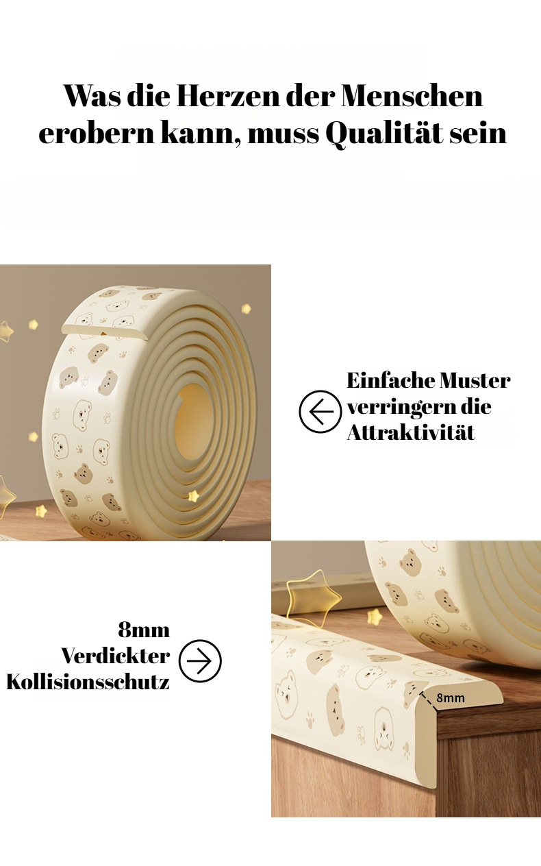 Kindersichere Eckumhüllung aus ungiftigem Material