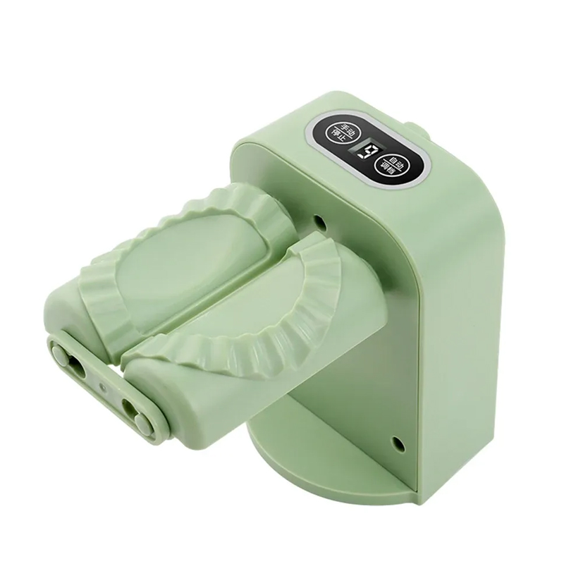 Automatischer Teigtaschenmacher, Doppelkopf, elektrischer Teigtaschenmacher, Wickel-Teigtaschen-Maschine, Heim-Teigtaschen-Pressform-Werkzeug