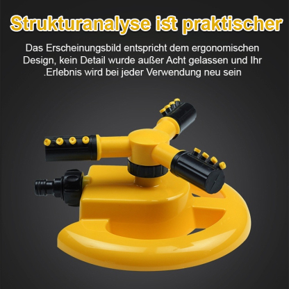 360° automatischer rotierender Dreizack-Sprinkler