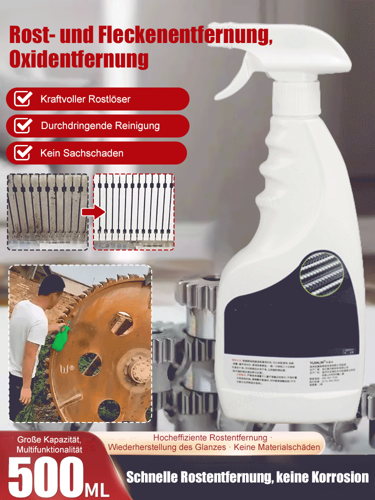 【Rapid Rust Remover】🔥 Powerful Steel Rust Remover. 3 Sekunden Rostentfernung!Schutz für 50 Jahre garantiert