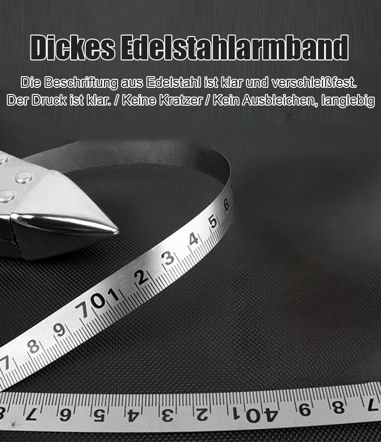 Lineal aus rostfreiem Stahl