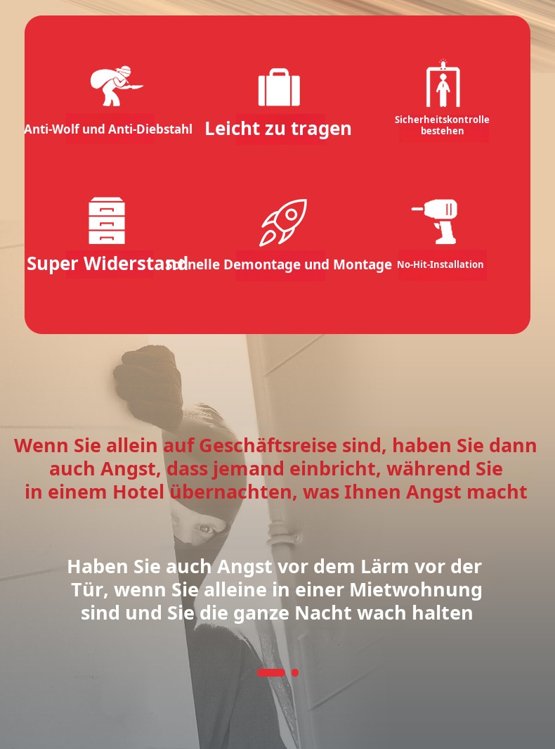 Effektiver Einbruchschutz mit Türsicherung