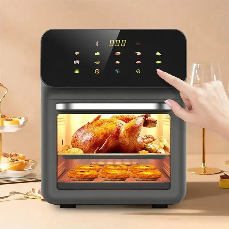 Intelligente ölfreie Heißluftfritteuse mit großem Fassungsvermögen und