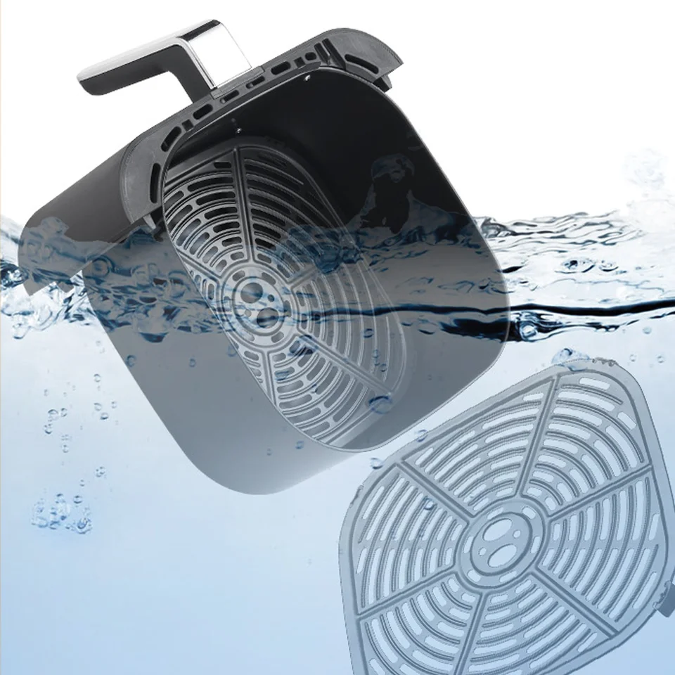 5L Elektrische Heißluftfritteusen Ölfreie Automatische Haushaltsküche 360 ​​Backkonvektionsofen Fritteuse ohne Öl