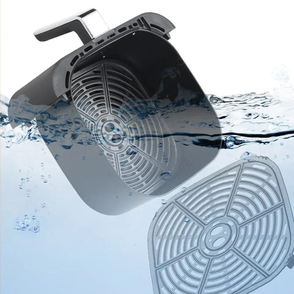 5L Elektrische Heißluftfritteusen Ölfreie Automatische Haushaltsküche 360 ​​Backkonvektionsofen Fritteuse ohne Öl