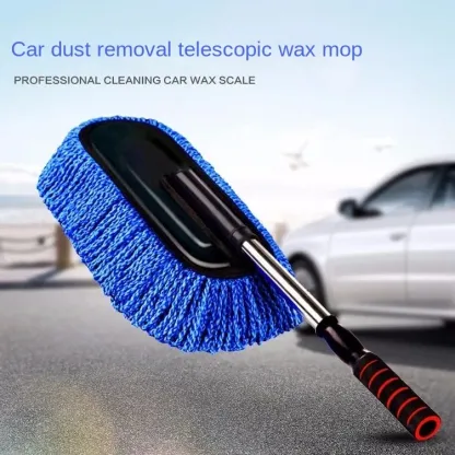 Mikrofaser-Autowaschbürsten-Mopp-Set, Handschuhschwamm mit langem Griff, Auto-Reinigungszubehör-Set, Staubtuch, Autowaschwerkzeug-Zubehör