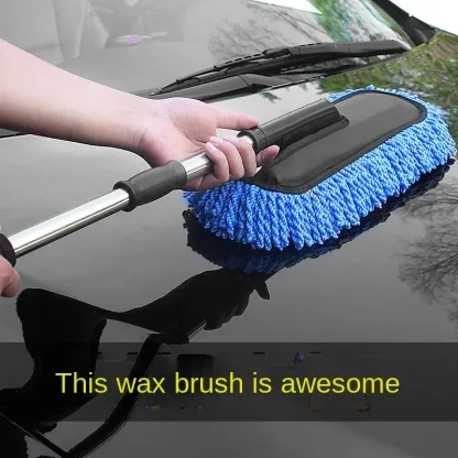 Mikrofaser-Autowaschbürsten-Mopp-Set, Handschuhschwamm mit langem Griff, Auto-Reinigungszubehör-Set, Staubtuch, Autowaschwerkzeug-Zubehör