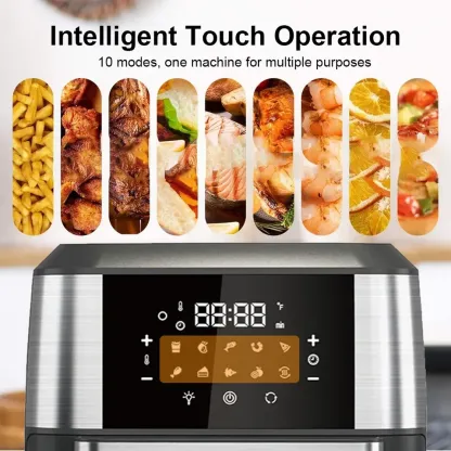 5L Elektrische Heißluftfritteusen Ölfreie Automatische Haushaltsküche 360 ​​Backkonvektionsofen Fritteuse ohne Öl