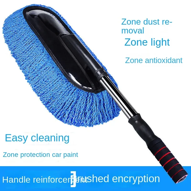 Mikrofaser-Autowaschbürsten-Mopp-Set, Handschuhschwamm mit langem Griff, Auto-Reinigungszubehör-Set, Staubtuch, Autowaschwerkzeug-Zubehör