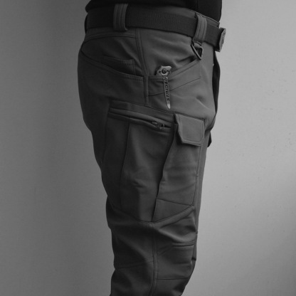 【🌟Fleece-Taktik-Hose🌟】Der gleiche Stoff wie beim US-Militär, leicht kratz- und abriebfest sowie wind- und wasserdicht！🔪❌