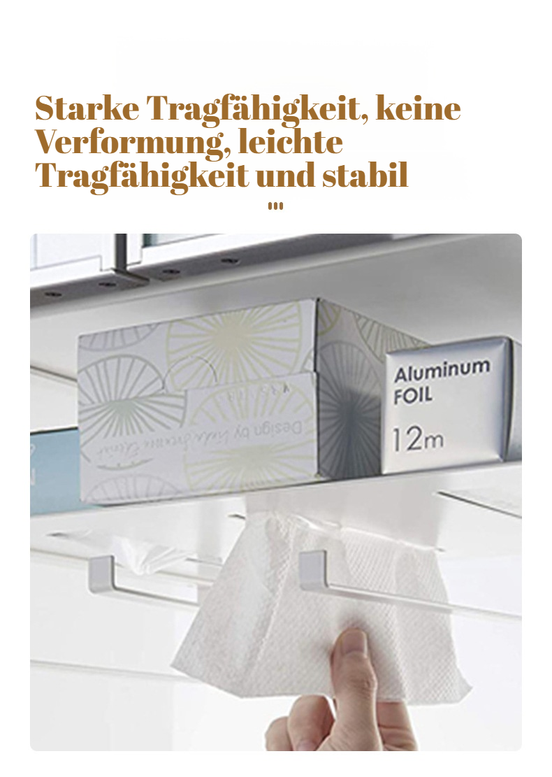 Stanzfreies Hängeregal zur Organisation von Küchenzubehör