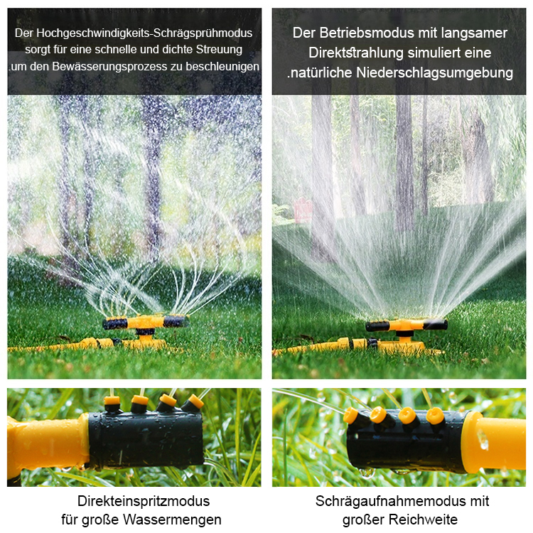 360° automatischer rotierender Dreizack-Sprinkler