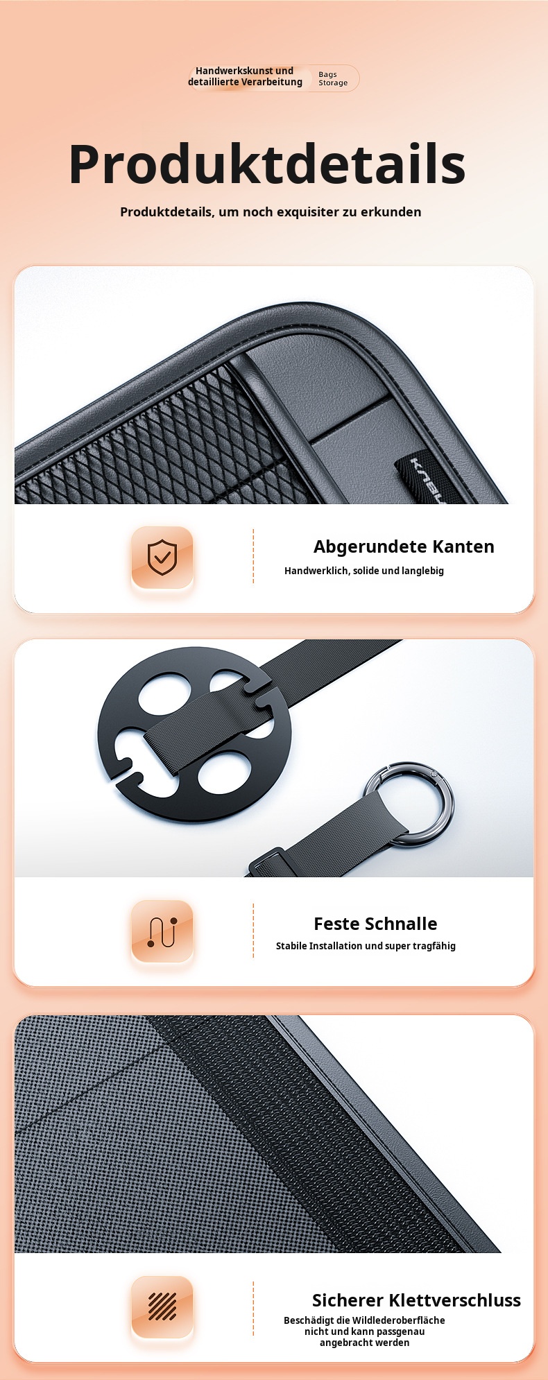 Vielseitige Kofferraumtasche für verschiedene Gegenstände