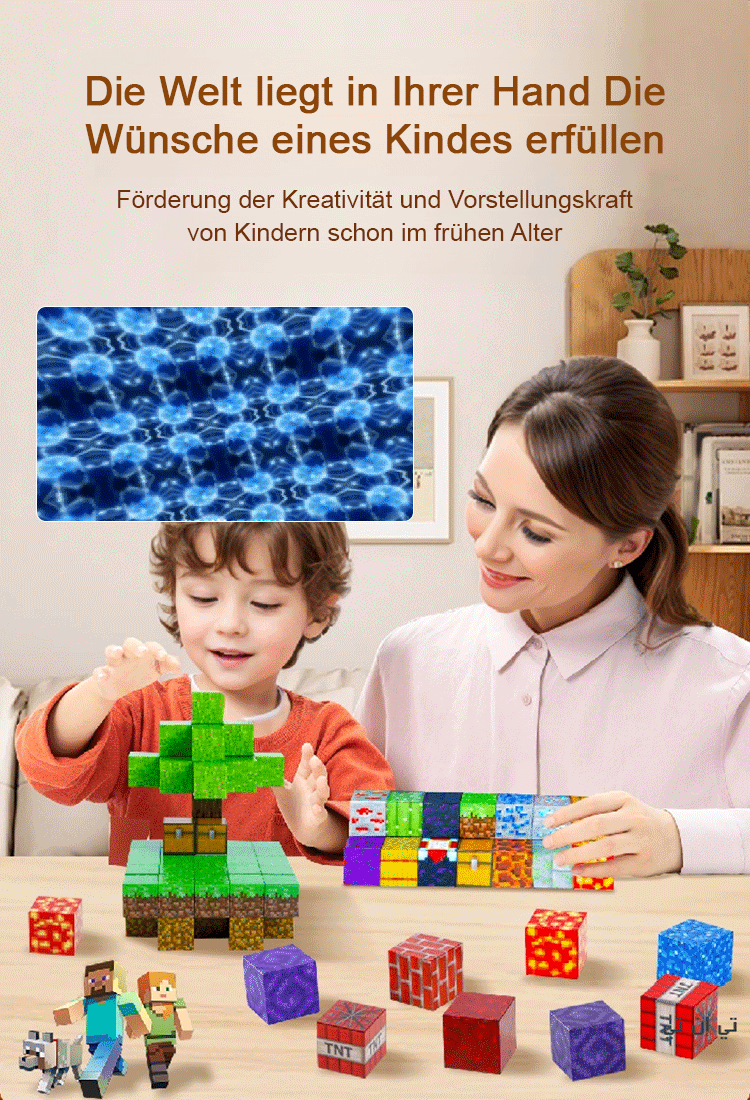 🌏【Die Welt in deiner Hand】Verwandlungsfähige Magnetwürfel-Bausteine🔥