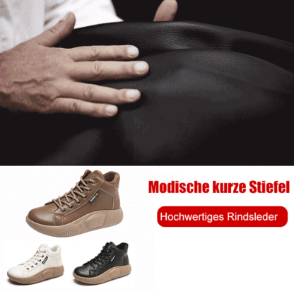 【Modische Stiefeletten für Damen】Echtes Ledermaterial, weich und stoßfest, Wandern ist nicht müde.Sparen Sie 50 € mit dem heutigen Angebot mit 80% Rabatt! 💥