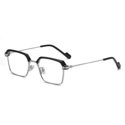 Neue Presbyopiebrille aus Metall mit Anti-Blaulicht