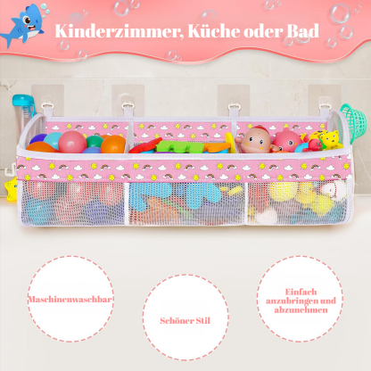 Multi-Grid-Klassifizierung Kinderbadezimmer-Spielzeug-Aufbewahrungstasche Babybadezimmer-Wandbehangt
