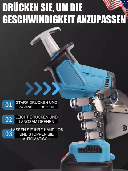 【Lithium-Ionen-Säbelsäge】🌟Dem Hersteller geht es nicht gut und die Lagerbestände werden zum Selbstkostenpreis verkauft. Sie können es also heute für nur 47 € kaufen!