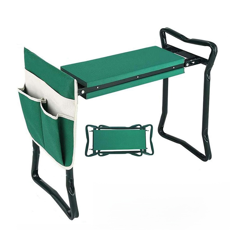 [Taillen- und Knieschutz] Zwei-in-Eins faltbarer Hocker für Gartenarbeit und Knien