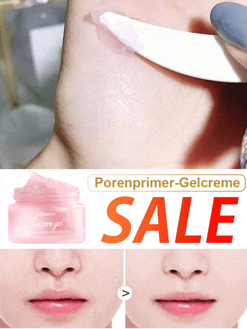  Empfohlen von einer 10-jährigen Promi-Make-up-Künstlerin【Pore Priming Gel Creme für makellose Haut】