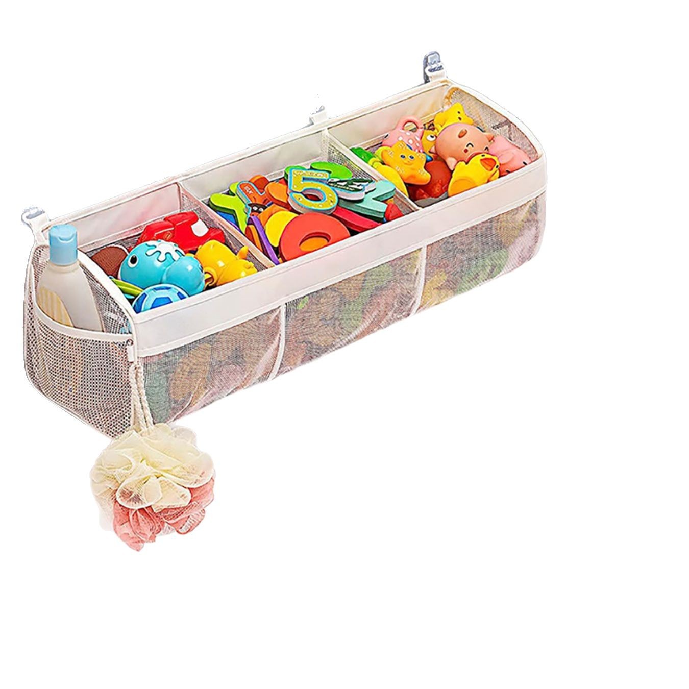 Multi-Grid-Klassifizierung Kinderbadezimmer-Spielzeug-Aufbewahrungstasche Babybadezimmer-Wandbehangt