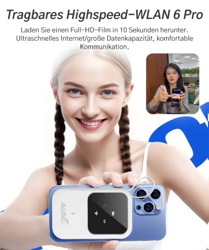 【📶Tragbares WLAN, gemeinsam entwickelt von einem Telekommunikationsunternehmen und der Universität München.】🔥Jetzt für begrenzte Zeit im Angebot!
