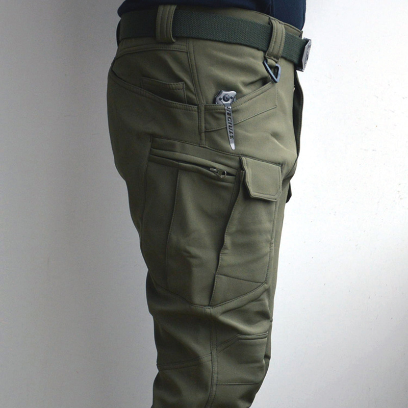 【🌟Fleece-Taktik-Hose🌟】Der gleiche Stoff wie beim US-Militär, leicht kratz- und abriebfest sowie wind- und wasserdicht！🔪❌