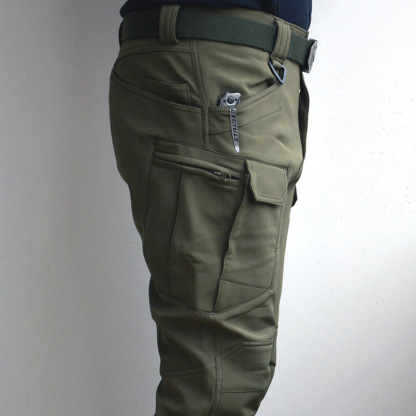 【🌟Fleece-Taktik-Hose🌟】Der gleiche Stoff wie beim US-Militär, leicht kratz- und abriebfest sowie wind- und wasserdicht！🔪❌