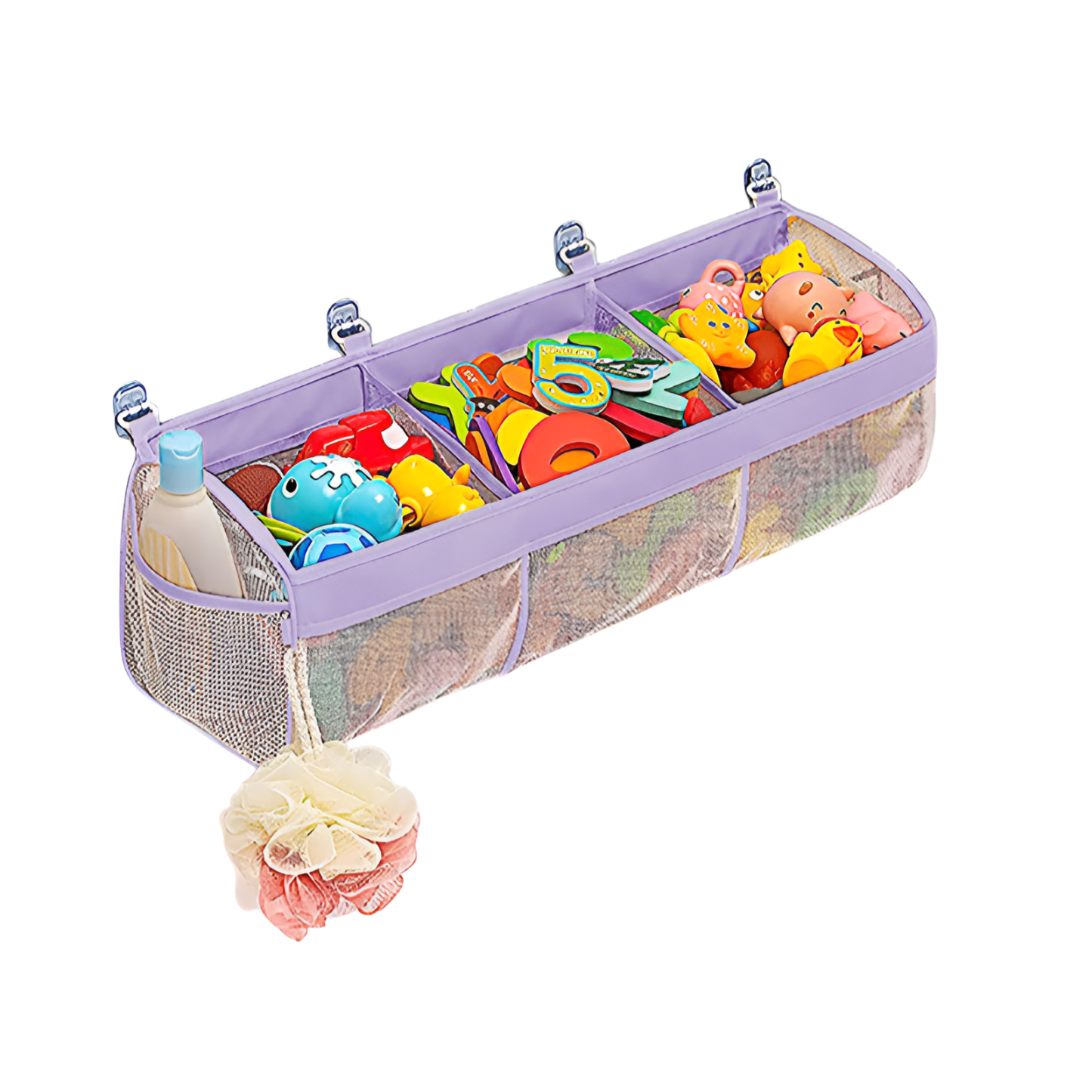Multi-Grid-Klassifizierung Kinderbadezimmer-Spielzeug-Aufbewahrungstasche Babybadezimmer-Wandbehangt