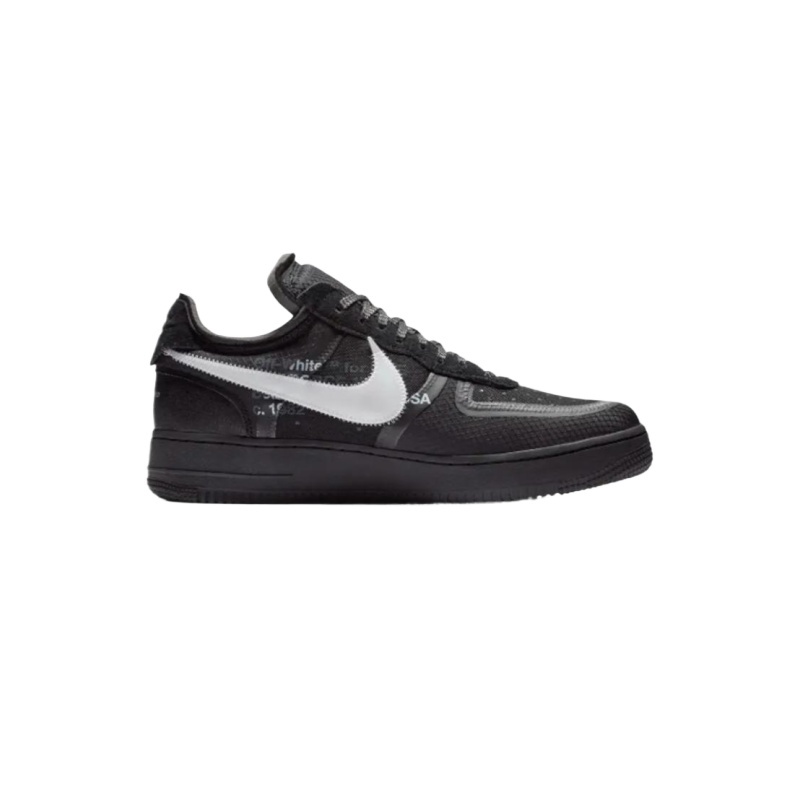 OFF-WHITEx Nittgke Air Force 1 Low Black White 2.0