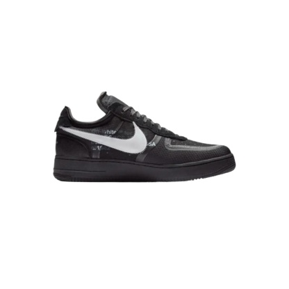OFF-WHITEx Nittgke Air Force 1 Low Black White 2.0