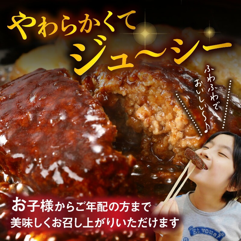 【ふるさと納税】★Wレビューキャンペーン実施中★【累計4000万個突破！】＼個数が選べる！／鉄板焼ハンバーグ デミソース 10個～20個 温めるだけ 福岡 飯塚 冷凍 小分け 大容量 ハンバーグ 肉 牛 簡単調理 特製 湯煎 人気 お試し 