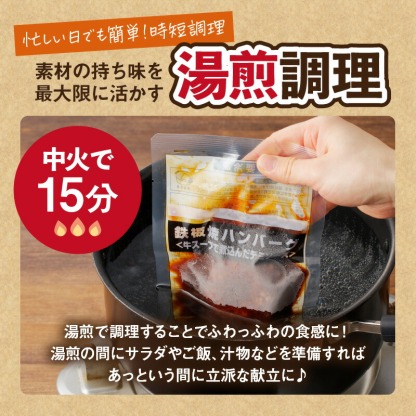 【ふるさと納税】★Wレビューキャンペーン実施中★【累計4000万個突破！】＼個数が選べる！／鉄板焼ハンバーグ デミソース 10個～20個 温めるだけ 福岡 飯塚 冷凍 小分け 大容量 ハンバーグ 肉 牛 簡単調理 特製 湯煎 人気 お試し 