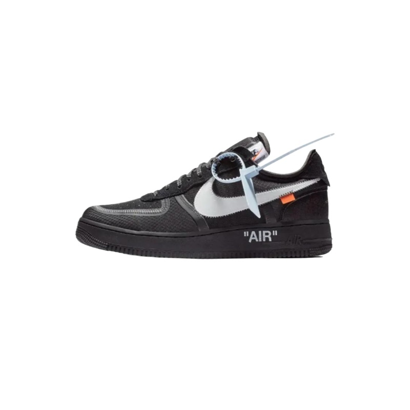 OFF-WHITEx Nittgke Air Force 1 Low Black White 2.0
