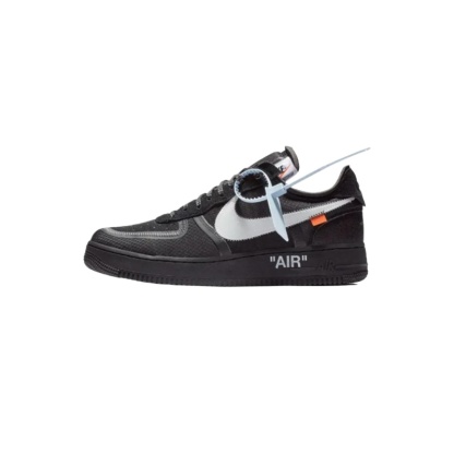 OFF-WHITEx Nittgke Air Force 1 Low Black White 2.0