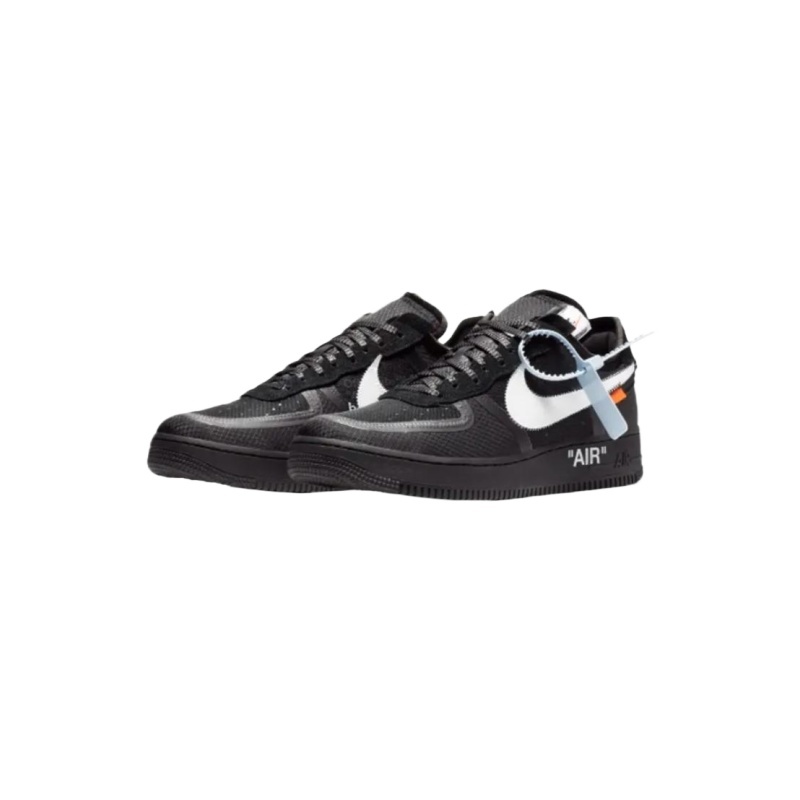 OFF-WHITEx Nittgke Air Force 1 Low Black White 2.0