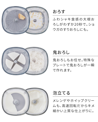 ◆楽天1位◆【当店限定豪華6大特典】フードプロセッサー レコルト コードレス カプセルカッターボンヌ ブレンダー ミキサー ジェラート recolte 電動 大根おろし 氷も砕ける 小型 フードカッター 離乳食 スムージー 充電式 みじん切り 泡立て ガラス容器 500ml ギフト RCP-7