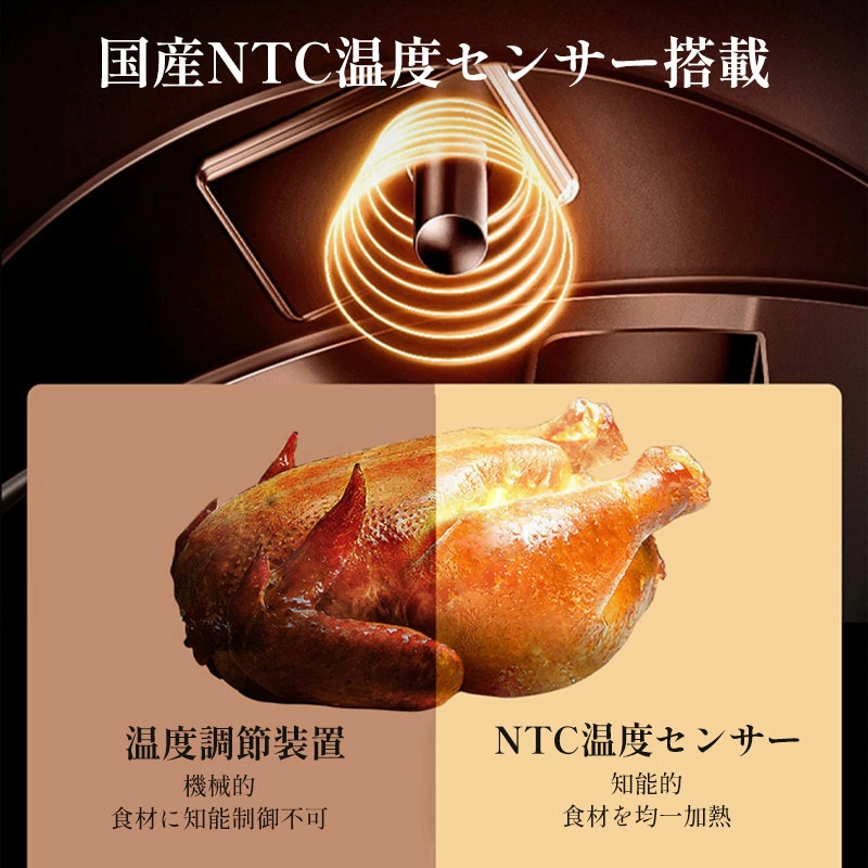 ノンフライヤー COSORI 4.7L CAF-L501-KJP ノン フライヤー 揚げ物 卓上 電気フライヤー エアフライヤー 大容量 コンパクト ノンオイルフライヤー 一人暮らし 調理家電 便利 家庭用 自宅用 油なし ヘルシー 温度調整 食洗器可 キッチン家電 1台6役 【グレー】