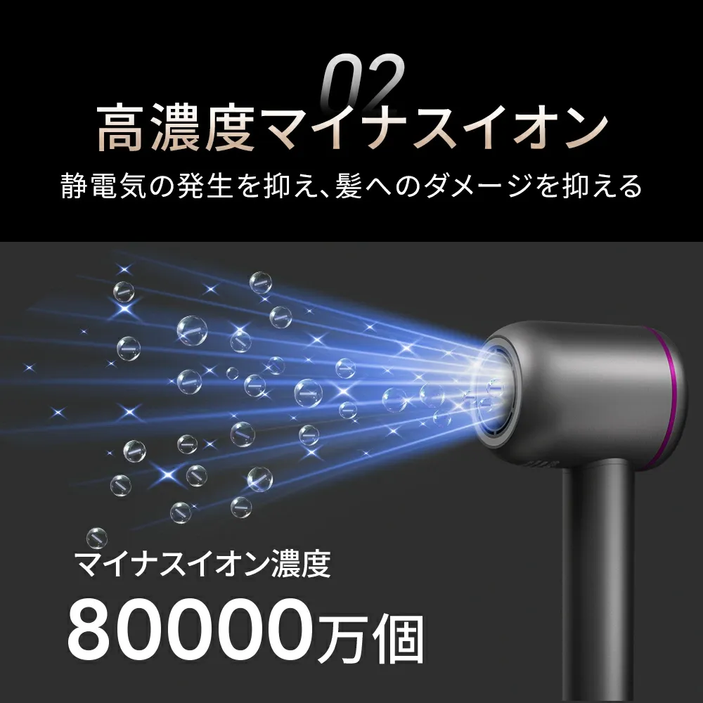 【楽天1位】ドライヤー ヘアドライヤー 大風量 速乾 時短 低温ドライヤー 8億マイナスイオン 1200W 高速ドライヤー 軽量 静音 57℃恒温 静電気除去 コンパクト 人気 髪質改善 美容家電 ヘアケア 美髪