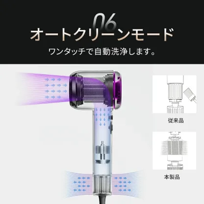 【楽天1位】ドライヤー ヘアドライヤー 大風量 速乾 時短 低温ドライヤー 8億マイナスイオン 1200W 高速ドライヤー 軽量 静音 57℃恒温 静電気除去 コンパクト 人気 髪質改善 美容家電 ヘアケア 美髪