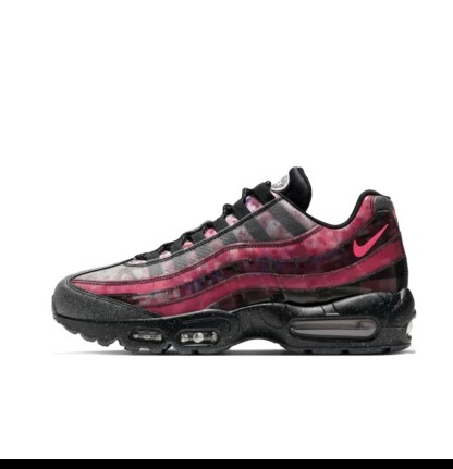 Nittgke Air Max 95 Cherry Blossom サクラ ノンスリップ軽量ロートップ ランニング シューズ、男性および女性用、ブラック