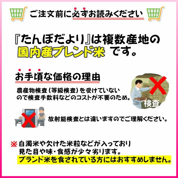 10kg x 2袋 お米 白米 安い 訳あり ブレンド米 『国内産たんぼだより白米10kg』