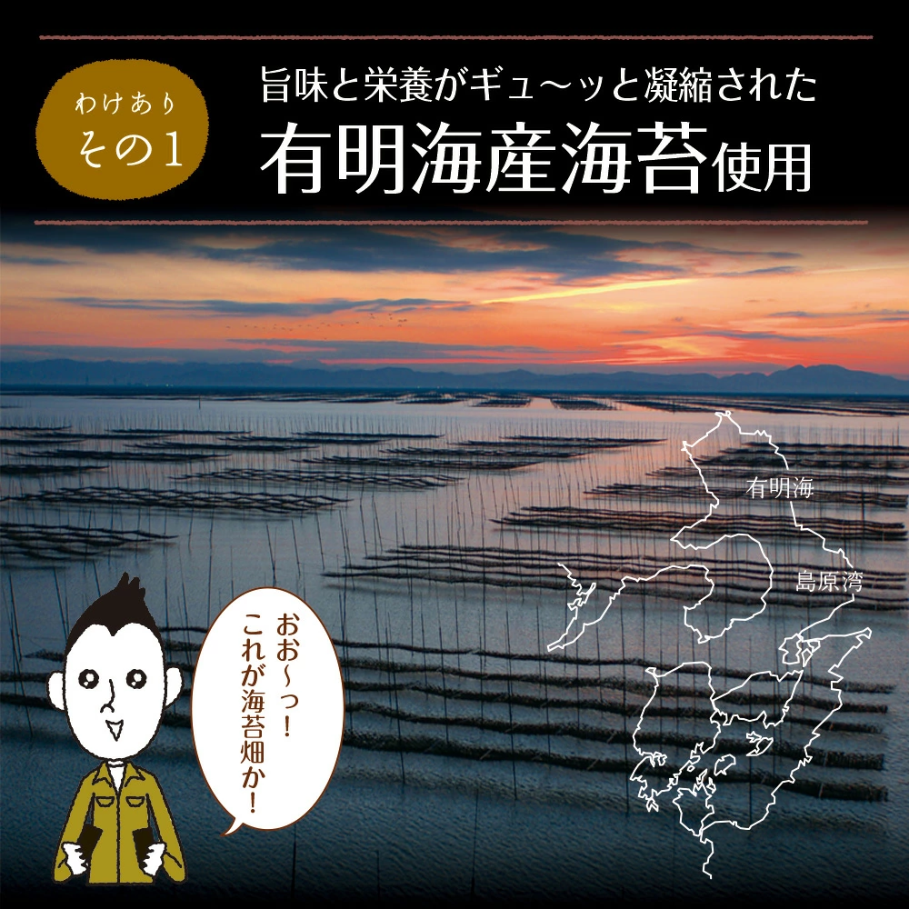 海苔 有明産 訳あり焼き海苔 全型20枚 高級一番摘み全型15枚 お得用30枚 半切40枚 半切55枚 有明海産 お得パック メール便送料無料 訳あり海苔 焼海苔 焼きのりセール