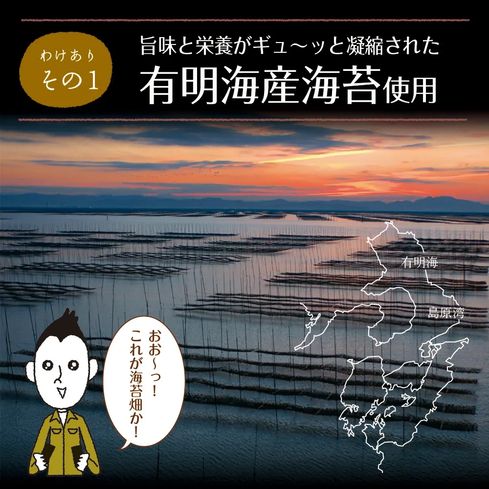 海苔 有明産 訳あり焼き海苔 全型20枚 高級一番摘み全型15枚 お得用30枚 半切40枚 半切55枚 有明海産 お得パック メール便送料無料 訳あり海苔 焼海苔 焼きのりセール