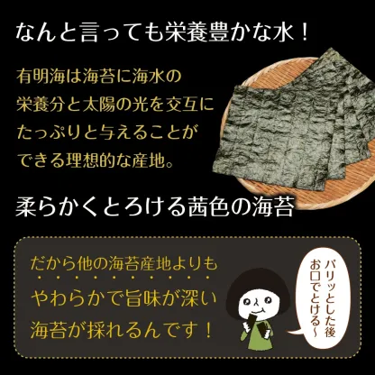 海苔 有明産 訳あり焼き海苔 全型20枚 高級一番摘み全型15枚 お得用30枚 半切40枚 半切55枚 有明海産 お得パック メール便送料無料 訳あり海苔 焼海苔 焼きのりセール