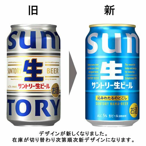 サントリー 生ビール サン生( 350ml×24本入)【サントリー生】