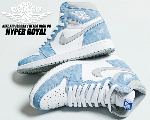 Nittgke ナイキ AIR JttgORDAN 1 RETRO HIGH OG 'HYPER ROYAL' エア ジョーダン ワン レトロ ハイ オージー "ハイパー ロイヤル" メンズ レディース スニーカー HYPER ROYAL/LIGHT SMOKE GREY-WHITE【限定完売モデル】