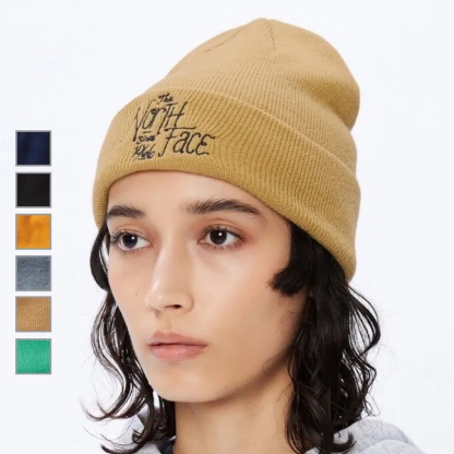 刺繍入りウール帽子